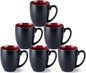 GBhome 16 oz Coffee Mugs Set of 6, Ceramic Coffee Cups- Red by GBhome