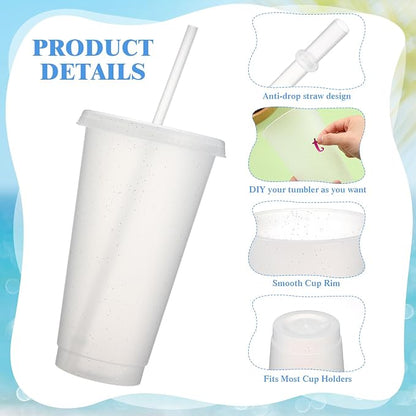 Honeydak 60 Pack Tumbler with Straw and Lid Bulk Cups - Image 2