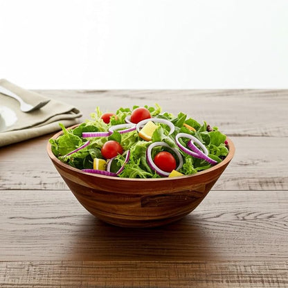 11-Inch Acacia Wood Salad Bowl, 1500 Cubic cm Volume, 1.5 Liter Capacity - Image 2