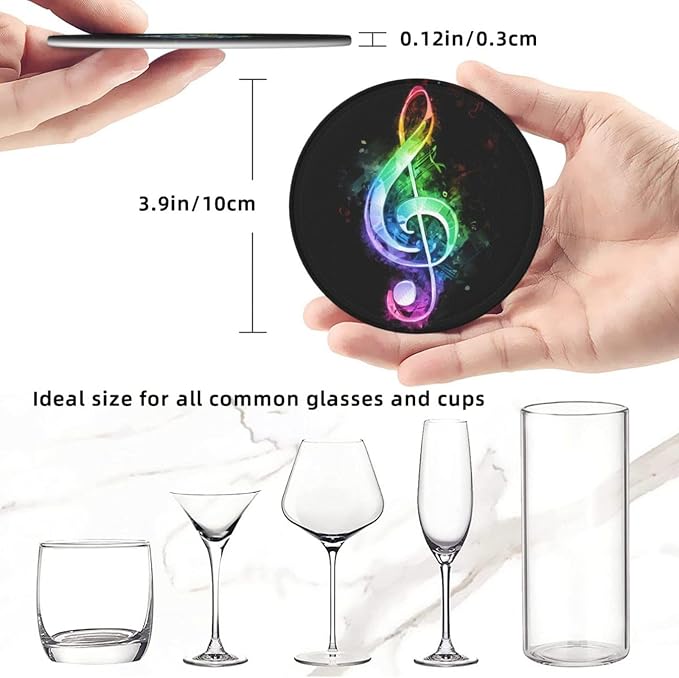 6 Pcs Leather Coasters for Drinks - Image 8