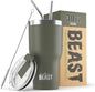 Beast 30 oz Tumbler Stainless Steel Vacuum Insulated Coffee Ice Cup Double Wall by GreensSteel