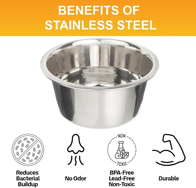 Neater Pet Brands 5 Cup Stainless Steel Dog Bowls, 1 Single Neater Feeder - Image 5