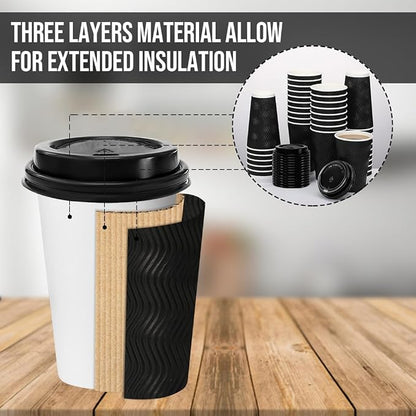 BYSNOW 500 Pack 16 oz Coffee Cups - Image 2