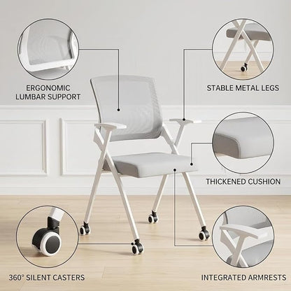 2 Pack Folding Office Chair - Image 6