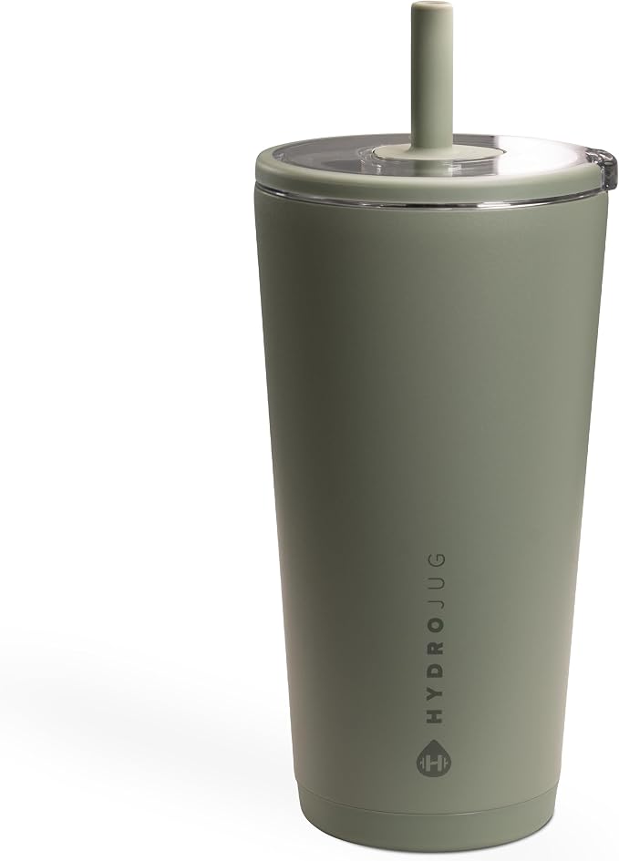 HydroJug Everyday Tumbler 20 oz, Ceramic-Lined Straw Cup by Hydrojug