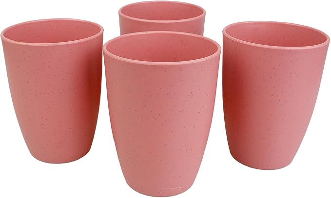 4Pcs Wheat Straw Cups, Unbreakable Drinking Cup, Reusable Cups | 12 oz by Soptalles