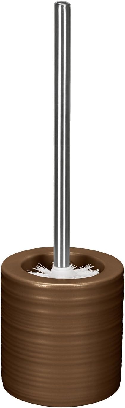Kleine Wolke Sahara Elegant Stoneware Toilet Brush Holder 14.37" t X 4.72" w by Kleine+Wolke