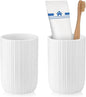Bathroom Tumbler Cup Ceramic 2Pcs 12.6oz Reusable Toothbrush Cup 375ml by UHEYHOME