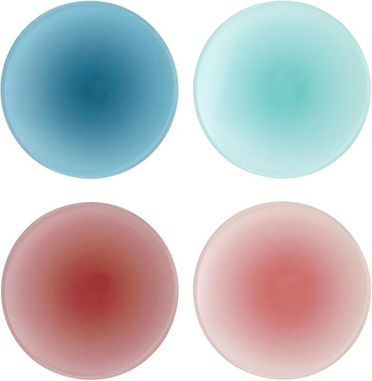 4 Pack Gradient Round Acrylic Coasters, 3.8in | Thick, Heat Resistant, Non-Slip by Unknown