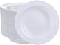DaYammi 50 Pack White Plastic Bowls, 12oz Disposable Soup Bowls, White bowls Disposable Heavy Duty Dinner Bowls for Weddings, Salad Bowl for Parties, Dinners, Catering and Everyday Use