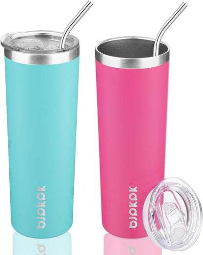 BJPKPK 20 oz 2 Pack Skinny Tumbler by BJPKPK