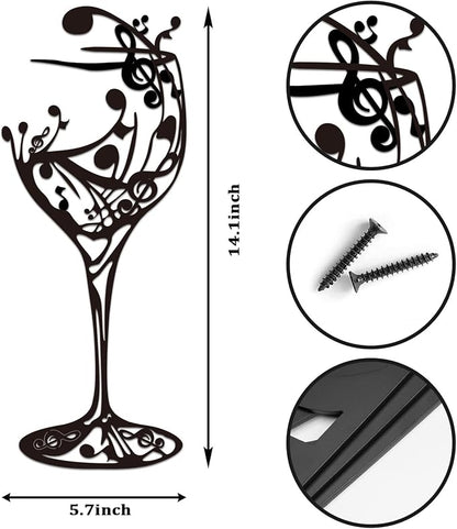 Oubasa Black Metal Wall Art for Kitchen - Image 2