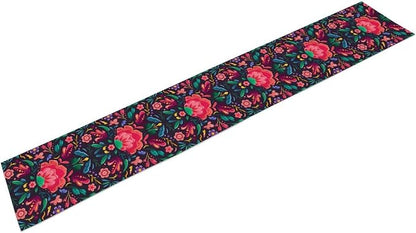 YCness Mexican Fiesta Table Runner Colorful Floral Plants Traditional Pattern - Image 9