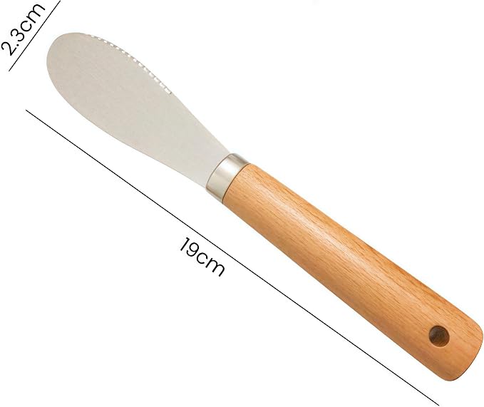 Butter Knives Set of 2, Wood Handle, Durable Stainless Steel Blade, Butter Knife - Image 4