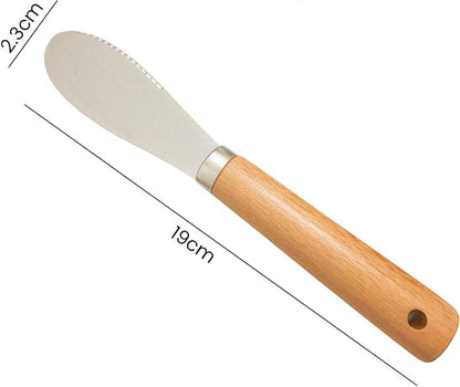 Butter Knives Set of 2, Wood Handle, Durable Stainless Steel Blade, Butter Knife - Image 4