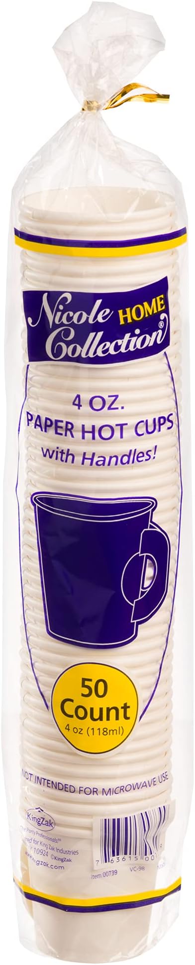 Premium Espresso White Paper Cups - 4 oz - Elegant - Image 2