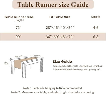 Boho Macrame Table Runner with Tassels 90in White Farmhouse Runner | Macrame - Image 5