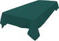 LA Linen Polyester Poplin Washable Rectangular Tablecloth, Stain and Wrinkle Resistant Table Cover 60x90, Fabric Table Cloth for Dinning, Kitchen, Party, Holiday 60 by 90-Inch, Teal Dark