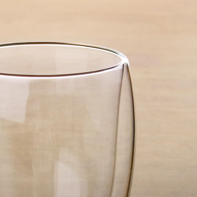 HillSpring Double Walled Glass Coffee Cup, Heat Resistant, Condensation Free - Image 5