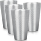 Beasea Stainless Steel Cups 15 oz, 4 Pack Large Stackable Stainless Steel by Beasea