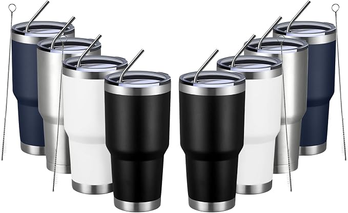 MEWAY 30oz Tumbler Double Wall Vacuum Insulated Travel Mug, Stainless Steel by MEWAY