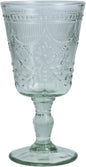 FORTESSA Debutante Vintage Themed Glassware, 10 Ounce Water Goblets (Set of 6), Dishwasher-Safe Water Glasses, Sage Green
