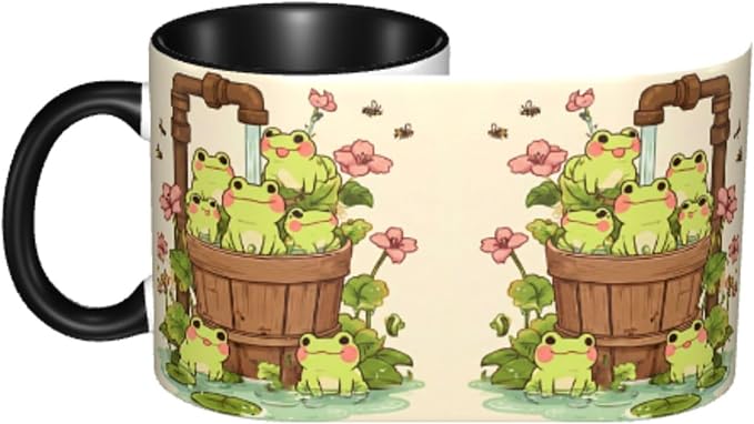 FyLybois Frog Coffee Mug 11 Ounce Mugs Ceramic Tea Cup Drinking Water Cups | - Image 4