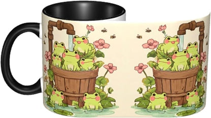 FyLybois Frog Coffee Mug 11 Ounce Mugs Ceramic Tea Cup Drinking Water Cups | - Image 4