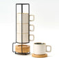 LUKA Porcelain Stackable Espresso Cups by LUKA