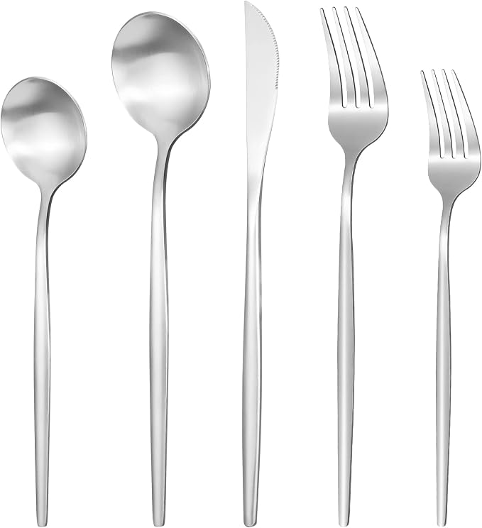 Silverware Set for 4, 20 Piece Flatware Set, Cutlery Tableware set Include by ROMAWARE