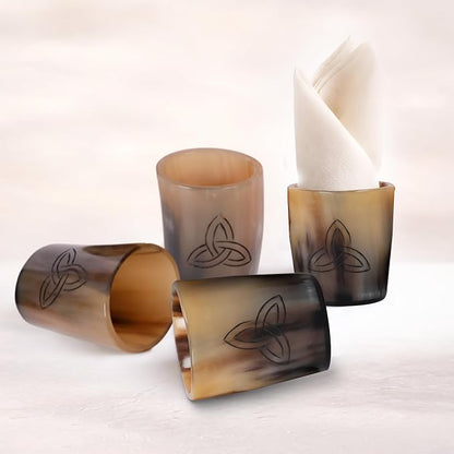 Handicrafts Home Viking Horn Shot Glasses Set of 8, Handmade Natural Ox Horn - Image 3