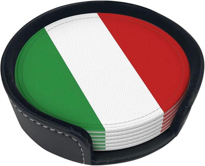 Italy Flag Coasters for Drinks by Unknown