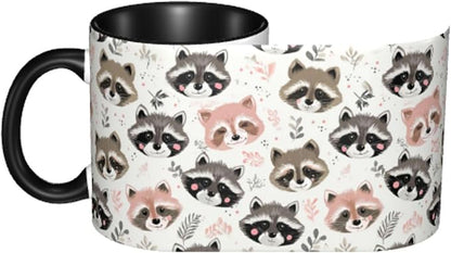 Raccoon Coffee Mug 11 Ounce Mugs Ceramic Tea Cup Drinking Water Cups | Novelty - Image 4
