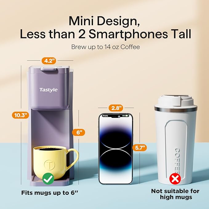Tastyle Mini Single Serve Hot and Iced Coffee Maker - Image 4