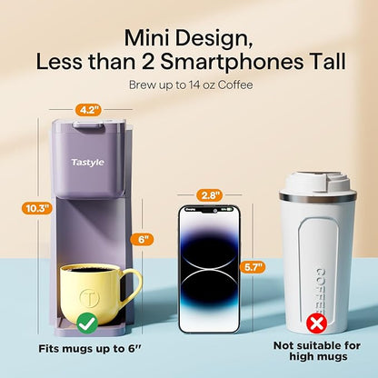 Tastyle Mini Single Serve Hot and Iced Coffee Maker - Image 4