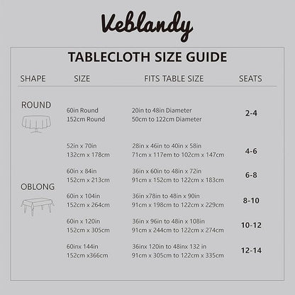 2 Pack Rectangle Tablecloth, 60x84 inch, Water Resistant Wrinkle Free Linen Textured Table Cloth Washable, Decorative Fabric Table Cover for Dining, Party and Camping, Black