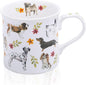 Cute Dog Coffee Mug, 12 oz Premium New Bone China Tankard Coffee Tea Mug by MFoffice