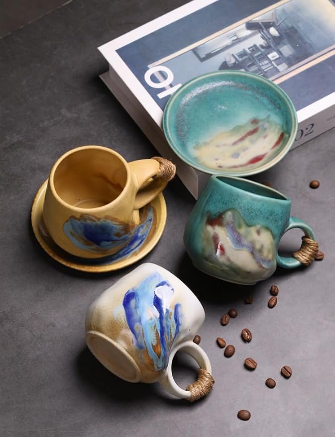 Little handmade ceramic pottery tea cup - Image 9