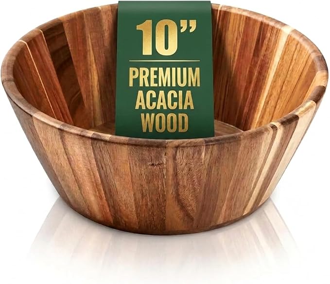 Acacia Wood Salad Bowl by Woodenhouse