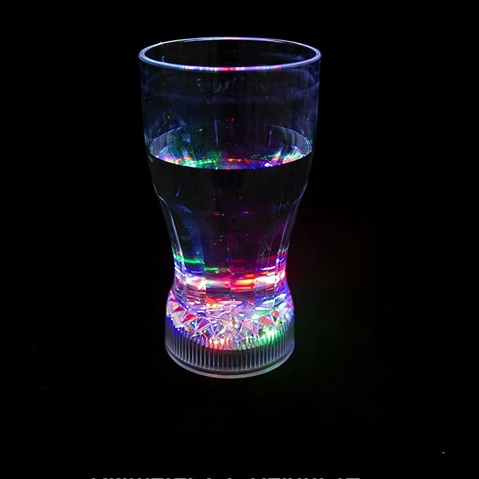 Flash Light Up Cups Glowing LED Beer Wine Whisky Liquor Crystal Glasses Tumbler by Unknown