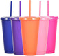 Suertestarry Tumbler with Straw and Lid, Water Bottle Iced Coffee Travel Mug Cup by Suertestarry