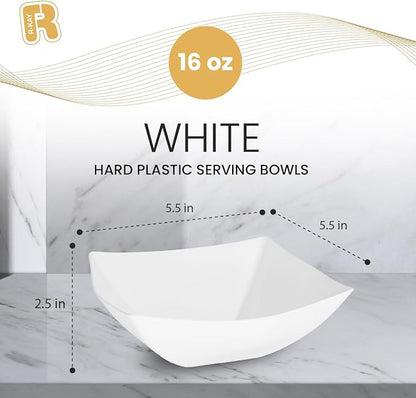 R-kay 6 Pack Square Plastic Serving Bowls - Image 5