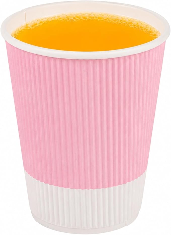 Restaurantware-12 Ounce Disposable Coffee Cups, 500 Ripple Wall Hot Cups - Image 7