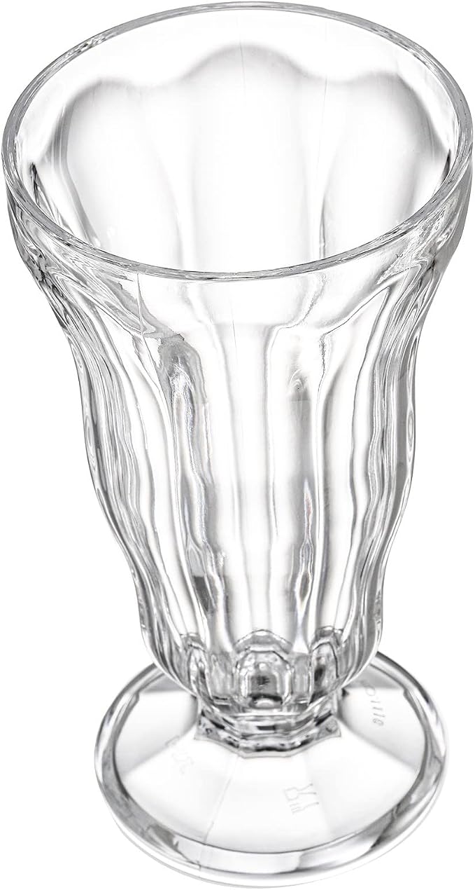 6 Pack Acrylic Milkshake Glasses, 15 OZ Plastic Old Fashioned Soda Glass - Image 7