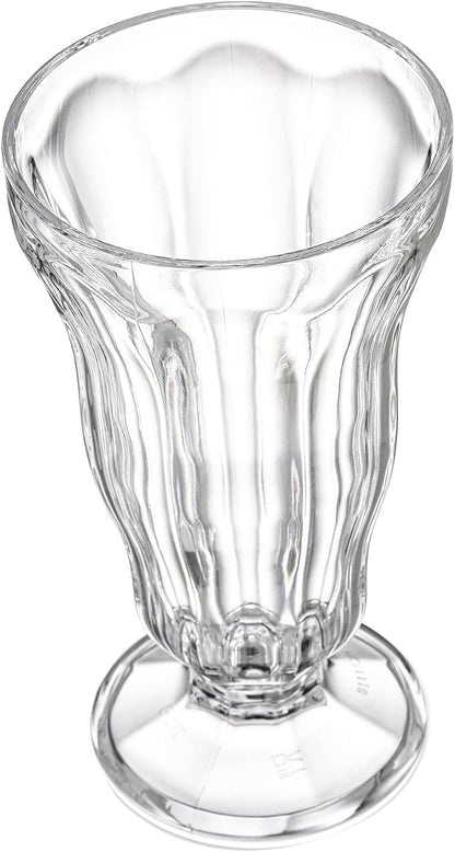 6 Pack Acrylic Milkshake Glasses, 15 OZ Plastic Old Fashioned Soda Glass - Image 7