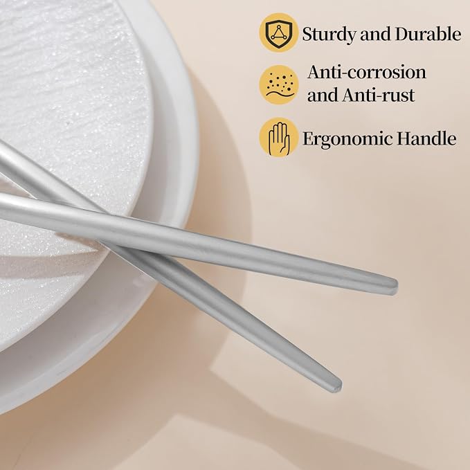 Salad Servers, O.C.E. Spoon and Fork Set, 10.3 inch Salad Utensils, Premium - Image 4