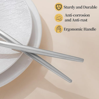 Salad Servers, O.C.E. Spoon and Fork Set, 10.3 inch Salad Utensils, Premium - Image 4