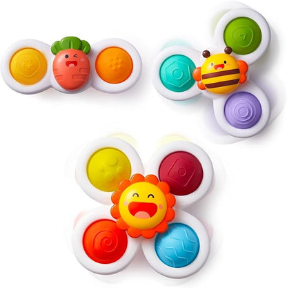 LiKee Strong Suction Cup Fidget Rotating Sensory Bath Toys by LiKee