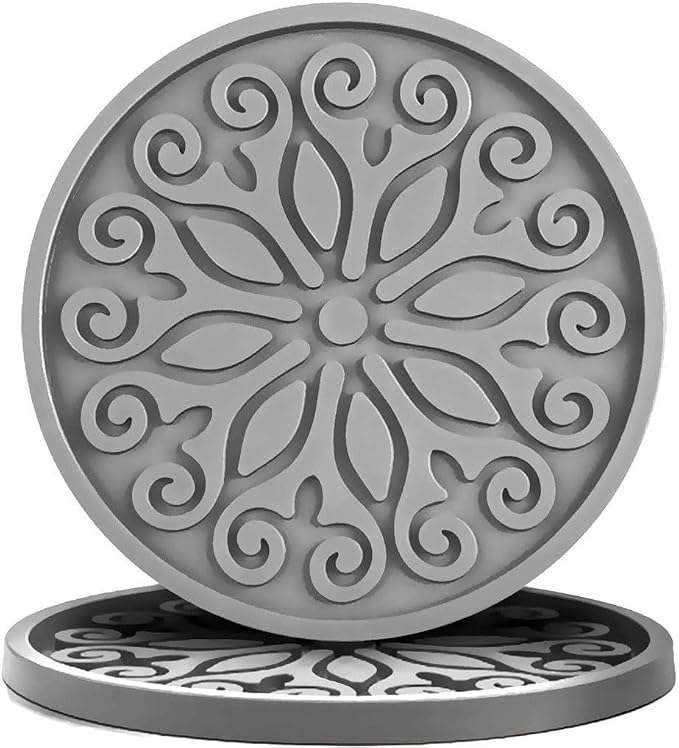 Silicone Coasters for Drinks, Resistant Reusable Drink Coasters-Great Gift for by Unknown