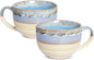 Ceramic Jumbo Coffee Mug Set of 2, 23 Oz, Large Mug Soup Bowls by Bosmarlin